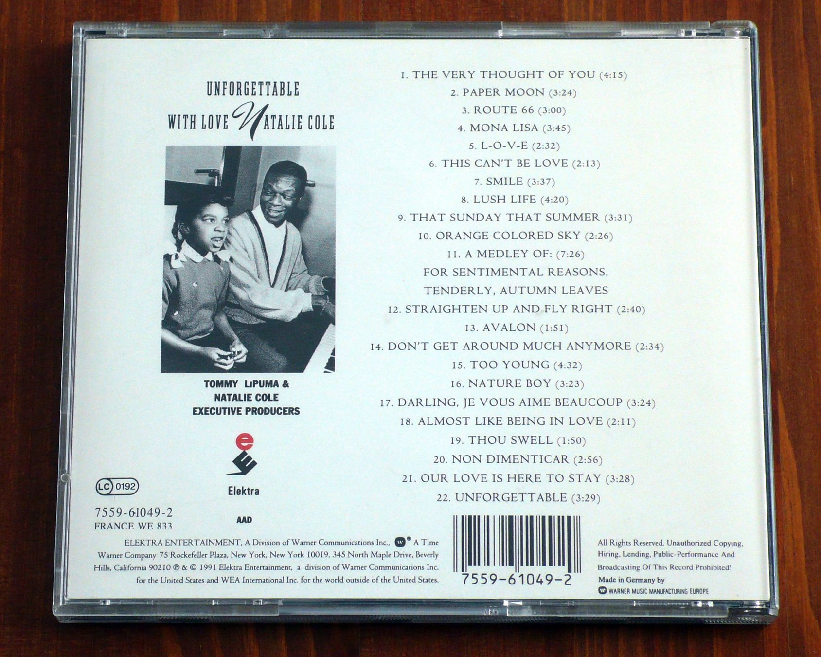 CDs: Natalie Cole - Unforgettable – Gebraucht aus Bülach von Ckitzmueller 1