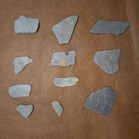 Natur Schieferplatten klein (11 Stück)