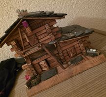 Holzchalet Walliser Stadel Holzblockbau Lärchenholzbalken