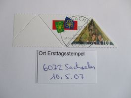 Voll Ort Ersttagsstempel 6072 Sachseln