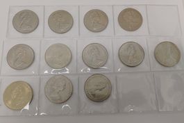 Münzensammlung Commonwealth Gedenkmünzen (Crown) – 14 Stk.