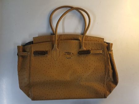 Kunstlederhandtasche Braun