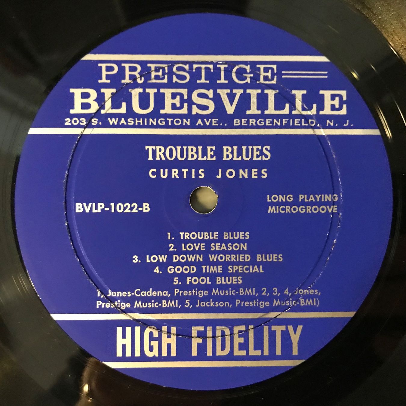 Dischi in vinile: Curtis Jones - trouble blues – Usato da Aesch BL venduto da BlueMusicRecords 3