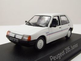Peugeot 205 Junior 5-Türer 1987-1988 weiss / Decor      1:43