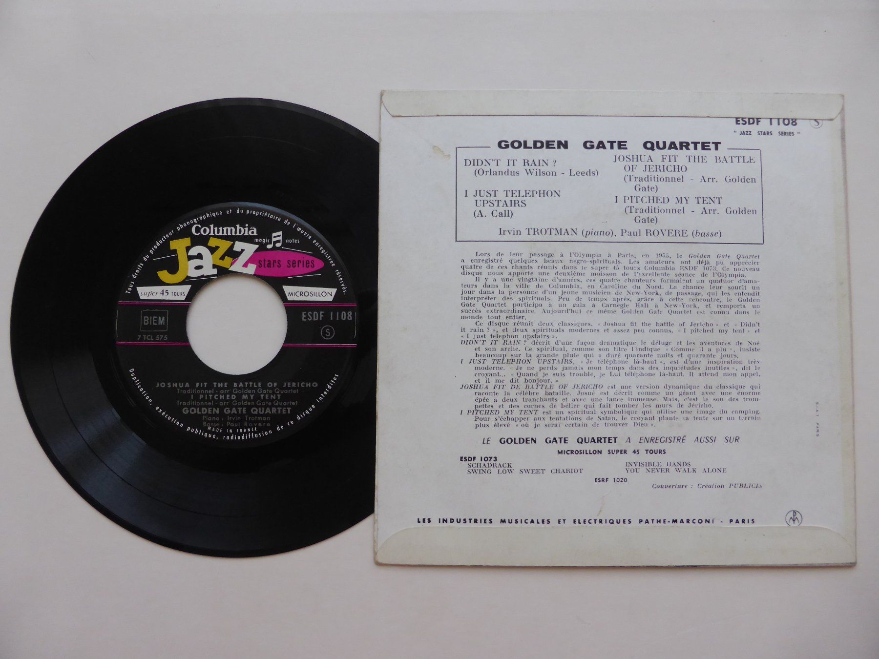 Dischi in vinile: VINYL SINGLE  EP  GOLDEN GATE QUARTET – Usato da Küssnacht am Rigi venduto da Mondkinder 1