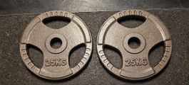 2x 25 kg Hantelscheiben 