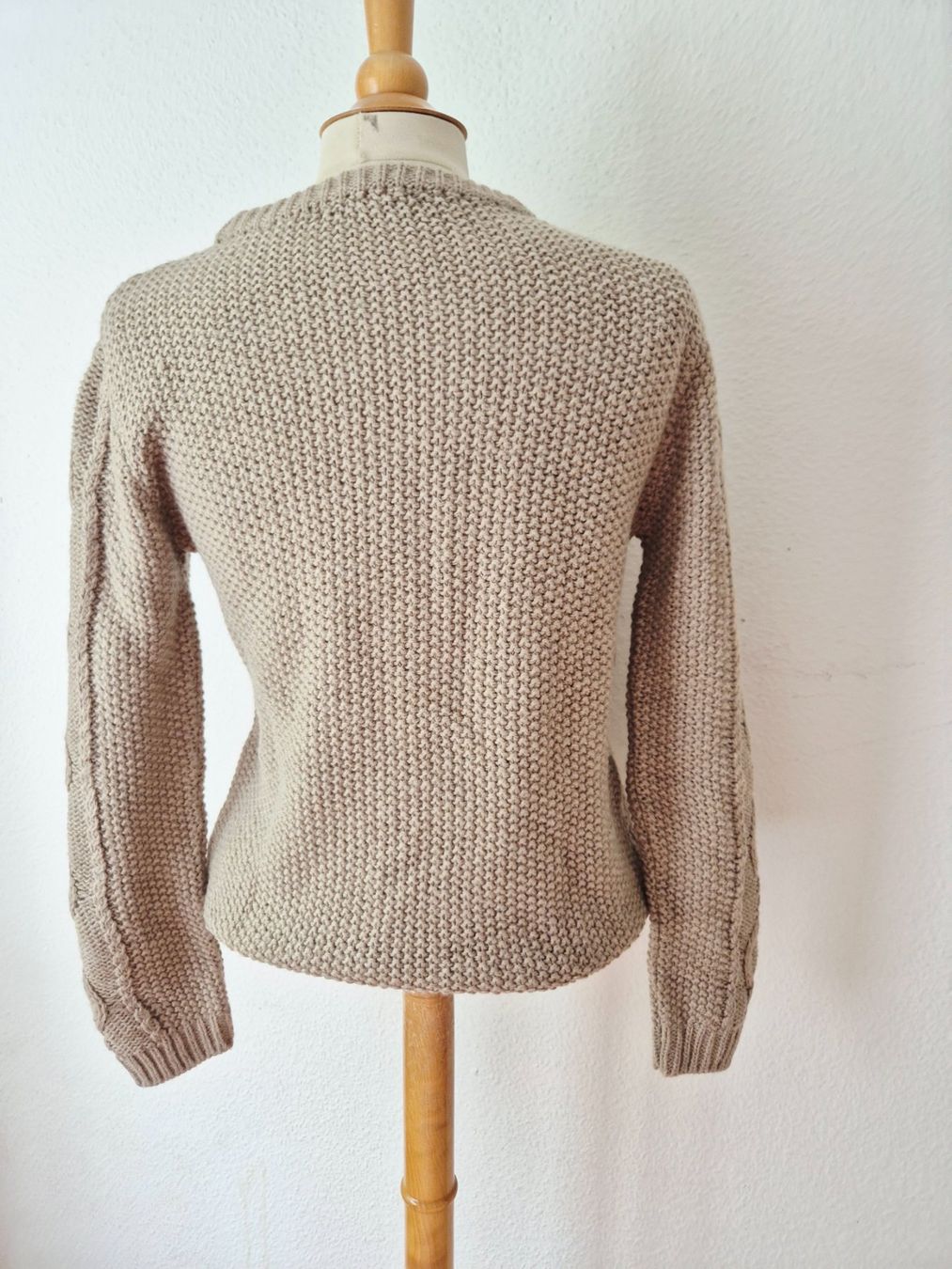 Navyboot Maglioni & Felpe: PULLOVER PULLI NAVYBOOT M 38 ZOPFMUSTER ALPACA WOLLE BEIGE – Usato da Elsau venduto da the-colorful-side 7