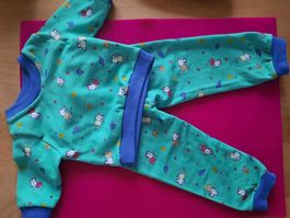 Puppen-Pyjama, reine Baumwolle, Handarbeit