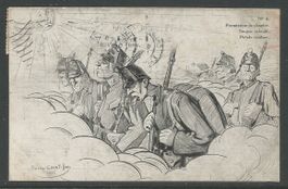 Carte P de 1915 ( Militaire / Permission de chanter )