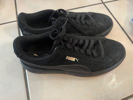 Baskets sneakers Puma noir 39 femme soft foam bon état