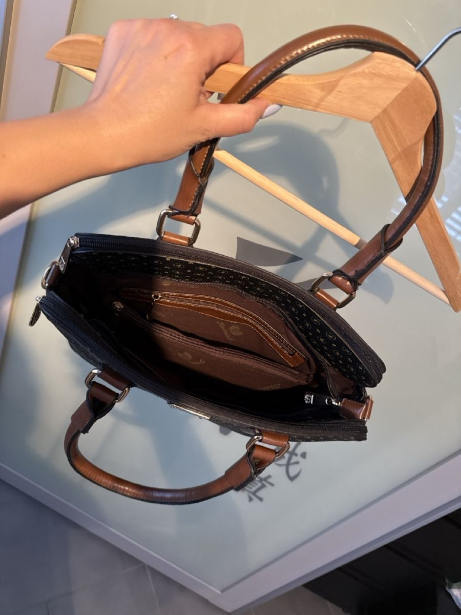 Borse da donna: Handtasche, neuwertig, braun/schwarz – Nuovo e nell'imballaggio originale da Spreitenbach venduto da nuvola90 2