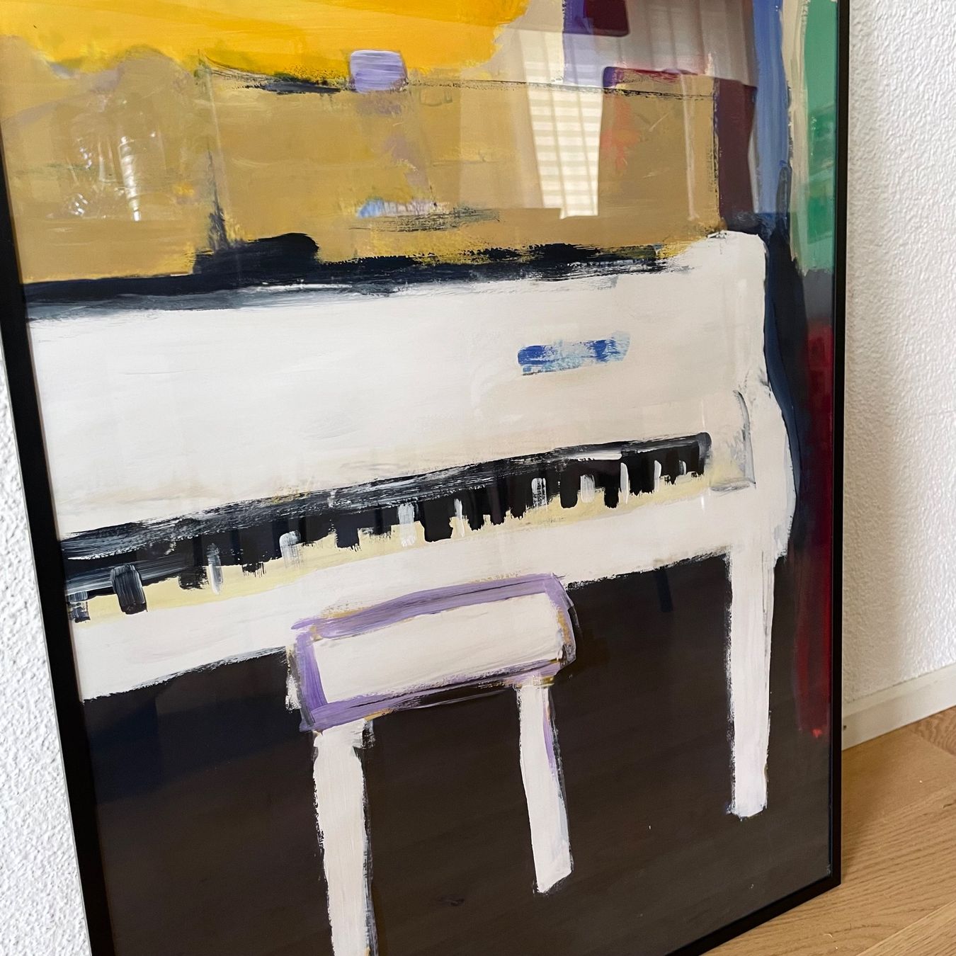 Foto & Immagini: White Piano Moderne Kunst Acryl Klavier Expressionismus Bild – Nuovo (secondo la descrizione) da St. Niklausen LU venduto da Stefan_Bammert_Art 1