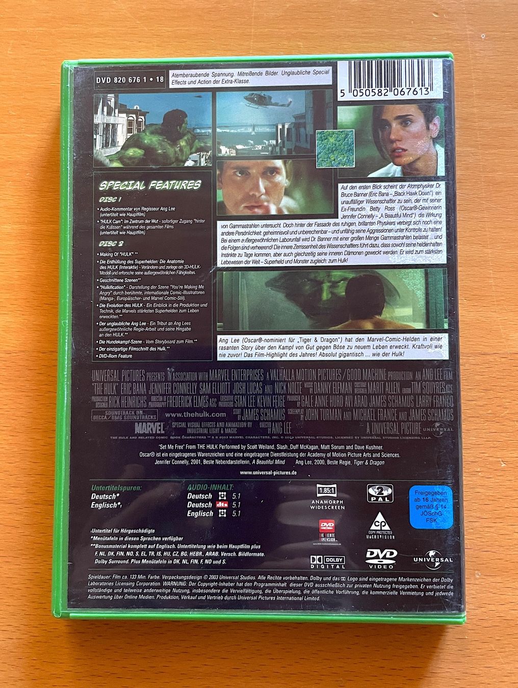 Tutti i DVDs: DVD Hulk 2 Disc Special Edition ungeschnittene Version – Usato da Rickenbach BL venduto da Morlog 2