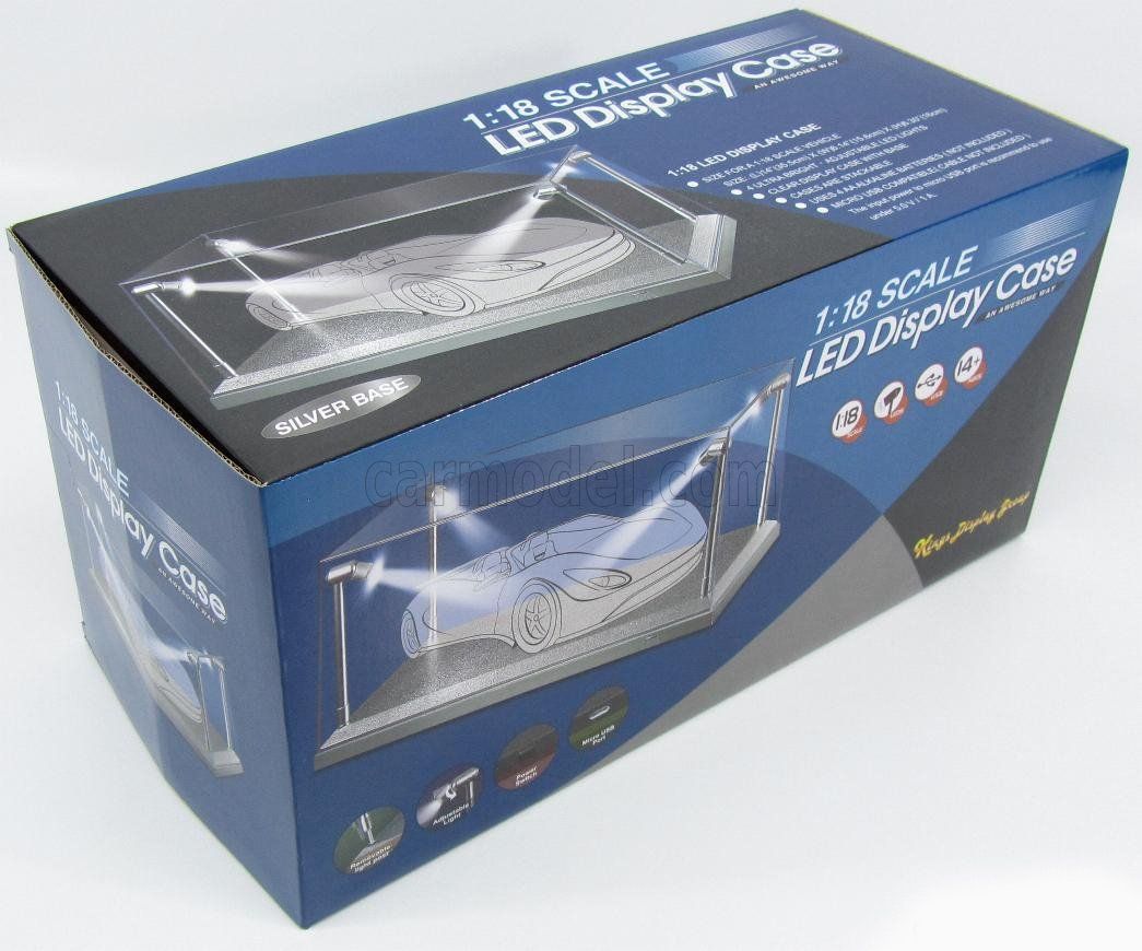 Modellini d'auto: LED Vitrine 1:18 mit Bühne und LED Licht – Nuovo e nell'imballaggio originale da Wetzikon ZH venduto da tuningschmiede 3