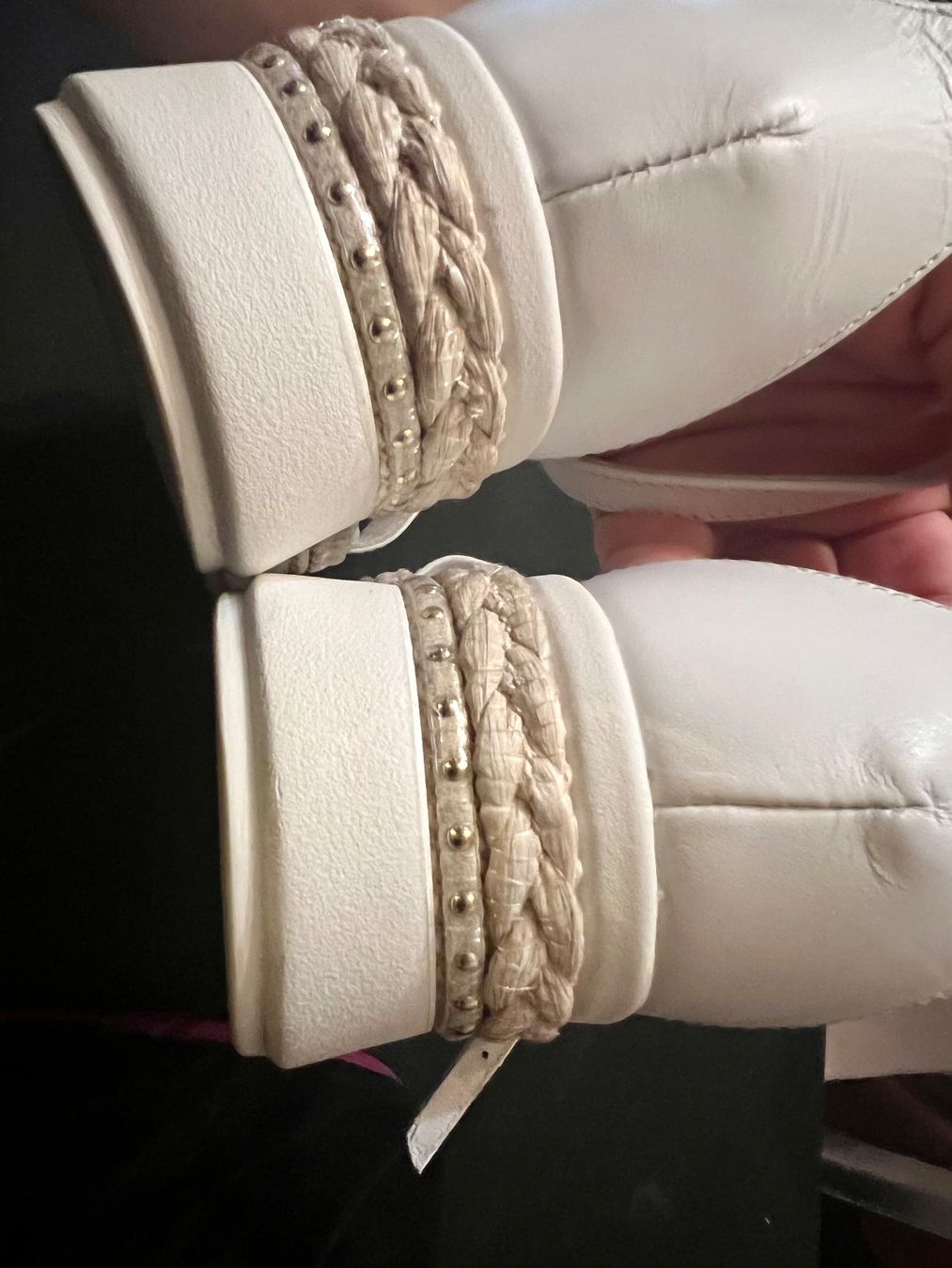 Scarpe da donna: Sandale NeroGiardini IT blanc en cuir T37 NEU – Usato da Porrentruy venduto da SYANKA 7