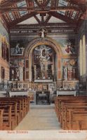 Benken SG, Inneres der Kapelle Maria Bildstein gelaufen 1920