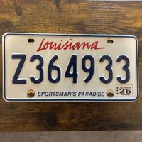 🇺🇸 U.S. Autoschild - Louisiana Z364933 - ORIGINAL