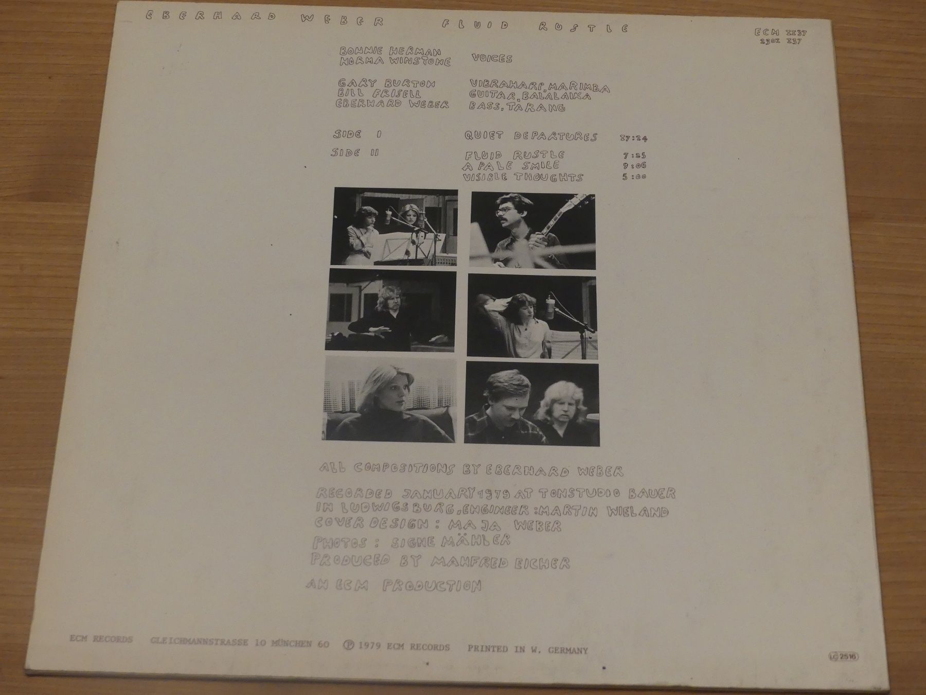 Schallplatten: EBERHARD WEBER: FLUID RUSTLE - ECM 1137 – Gebraucht aus Fahrwangen von Swirl2 1