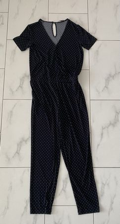 Jumpsuit Comma Punkte schwarz Grösse 38