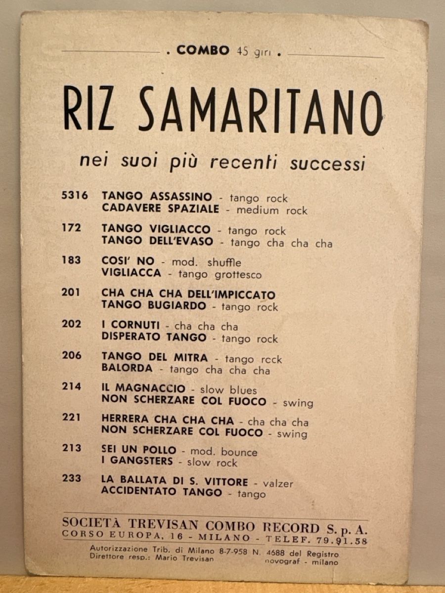 Ansichtskarten: AK Flyer / Riz Samaritano Milano – Gebraucht aus Rümlang von Kartenpost1 1