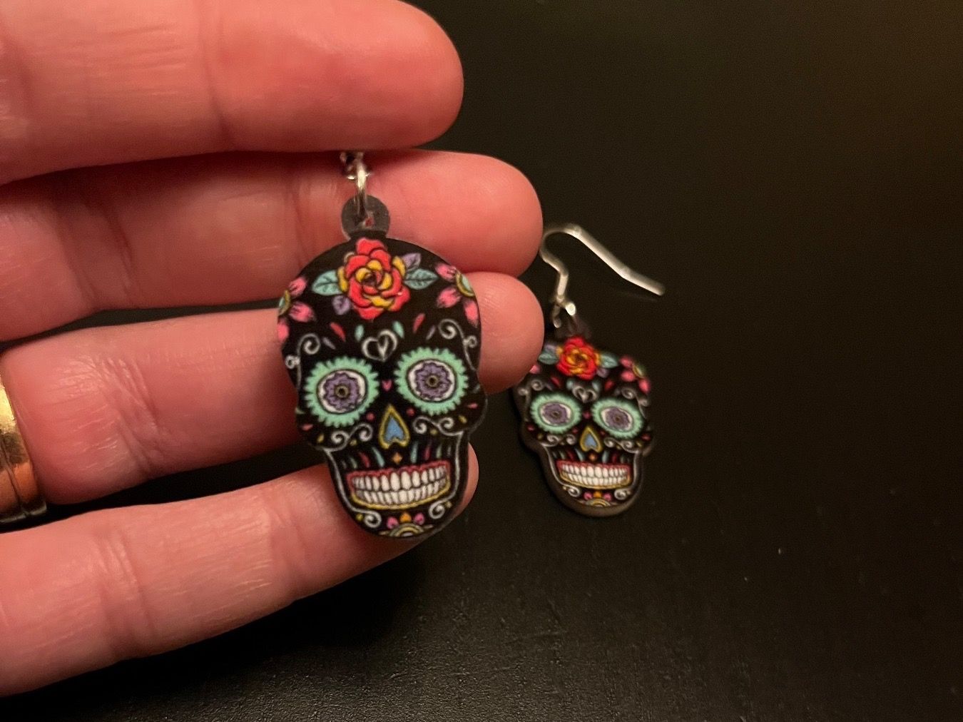 Orecchini pendenti & Orecchini a lobo: Ohrringe Schädel ( Santa  Muerte) – Nuovo (secondo la descrizione) da Gams venduto da Mariawicca 4