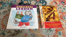 Bastelbuch Set Stricken lernen und Knuepfbaender