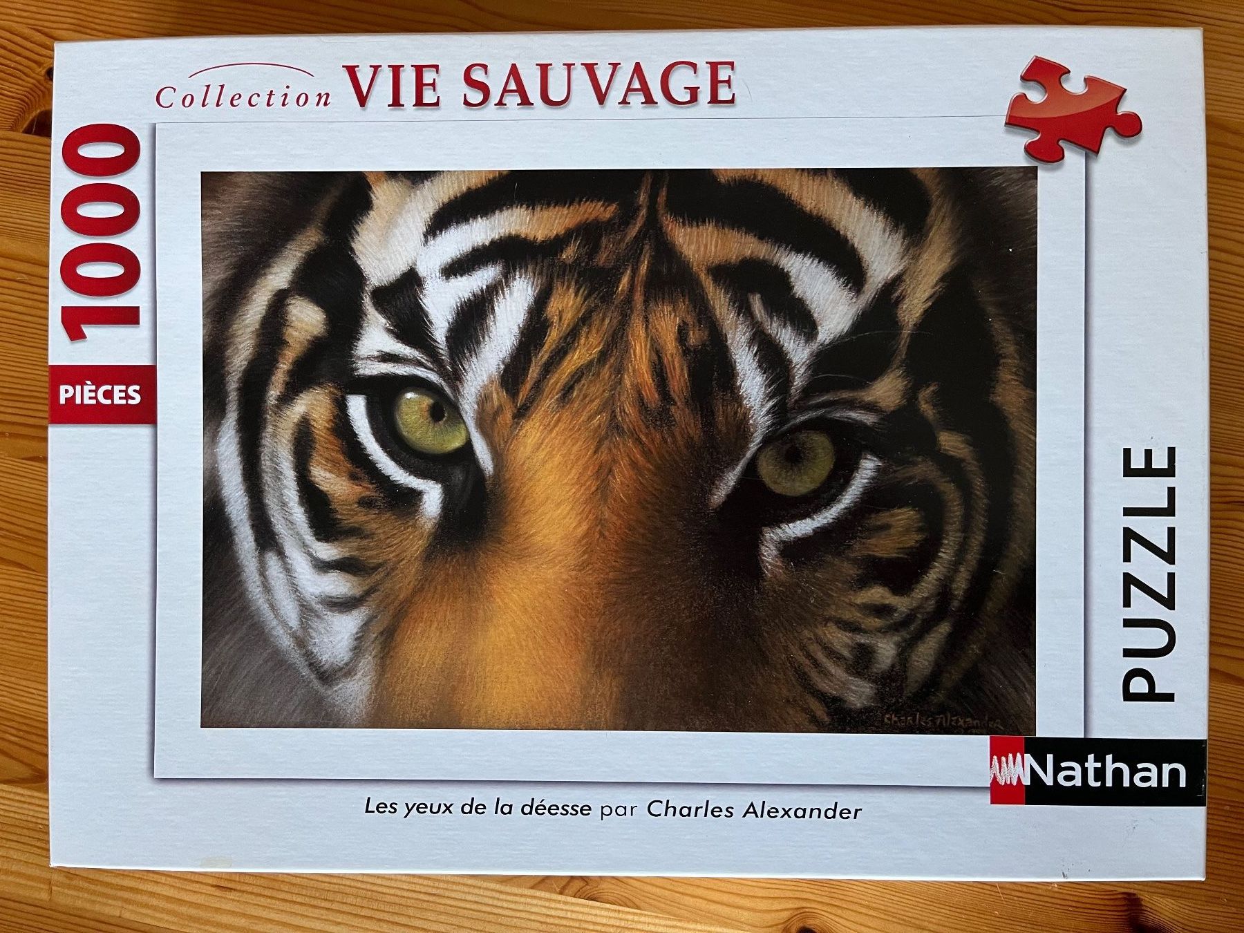 Puzzle: Nathan Puzzle 1000 Teile - "Tigerauge" - OVP – Nuovo e nell'imballaggio originale da Zürich venduto da Gurkis