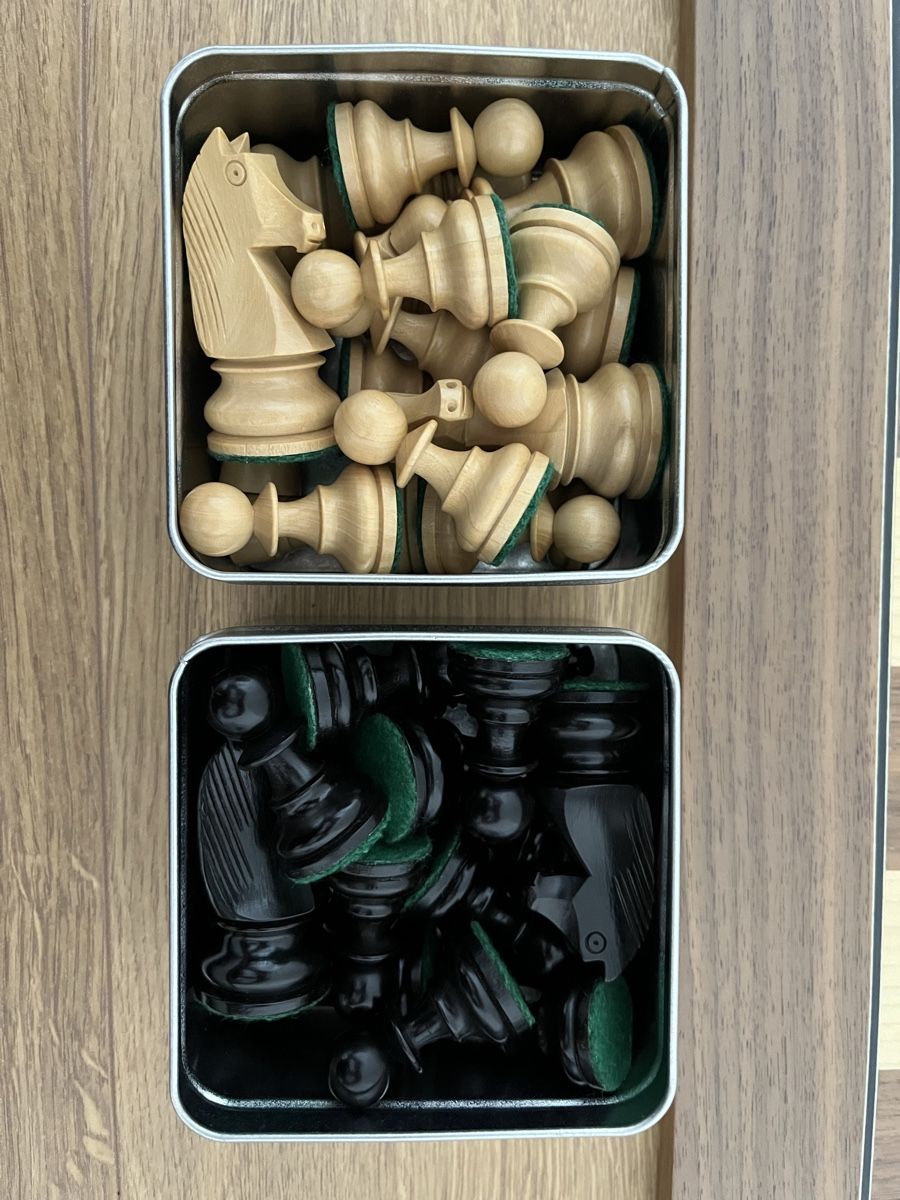 Giochi: Schachspiel Brett und Figuren Schach – Nuovo e nell'imballaggio originale da Orpund venduto da Steinway 2