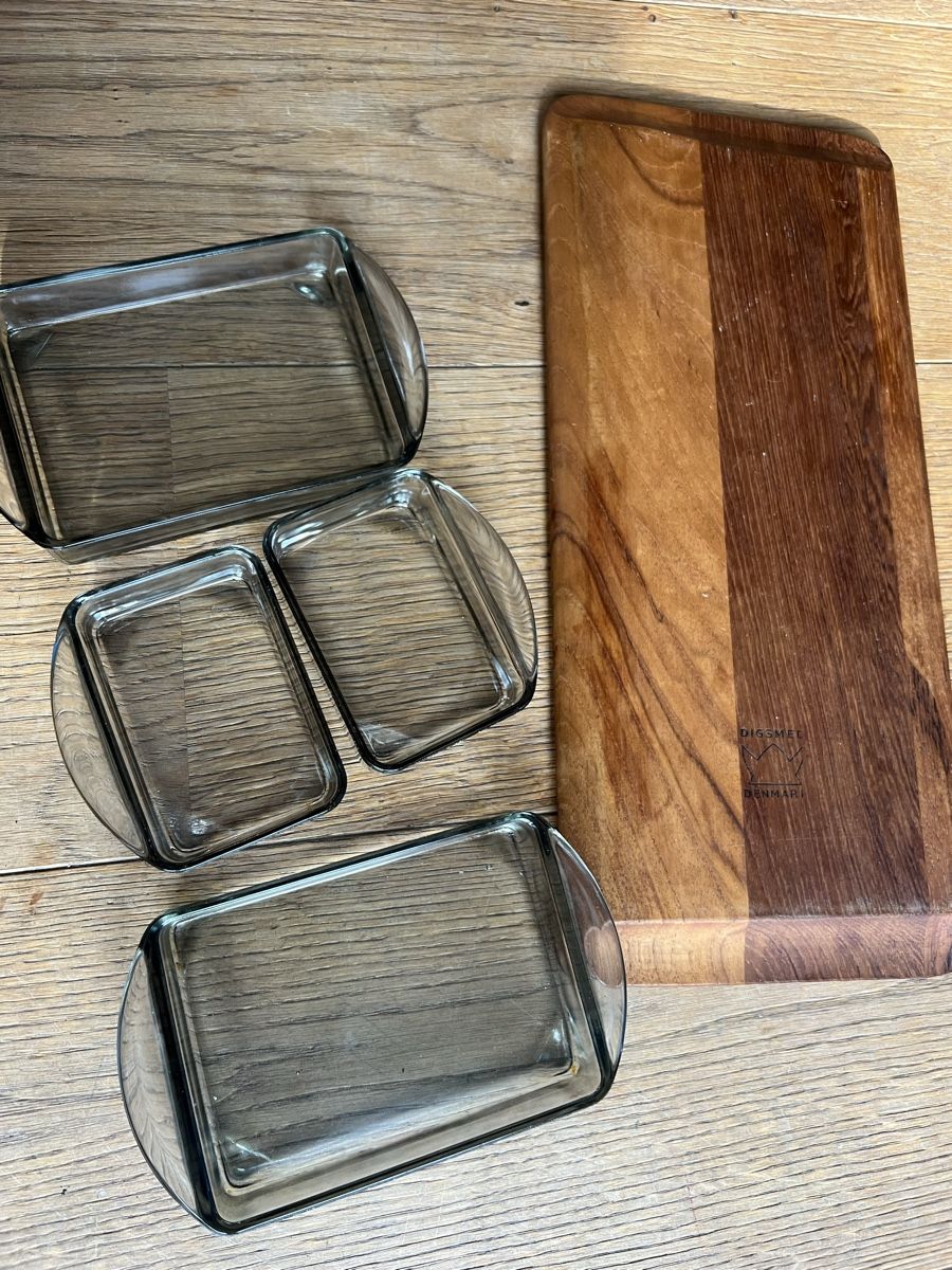 Servierplatten: Dänisches Digsmed Teak und Glas Snacktablett  – Gebraucht aus Uerikon von Saffagirl 5