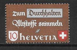 Abart 254.2.04 ** farbloser Fleck über m von sammeln 1942