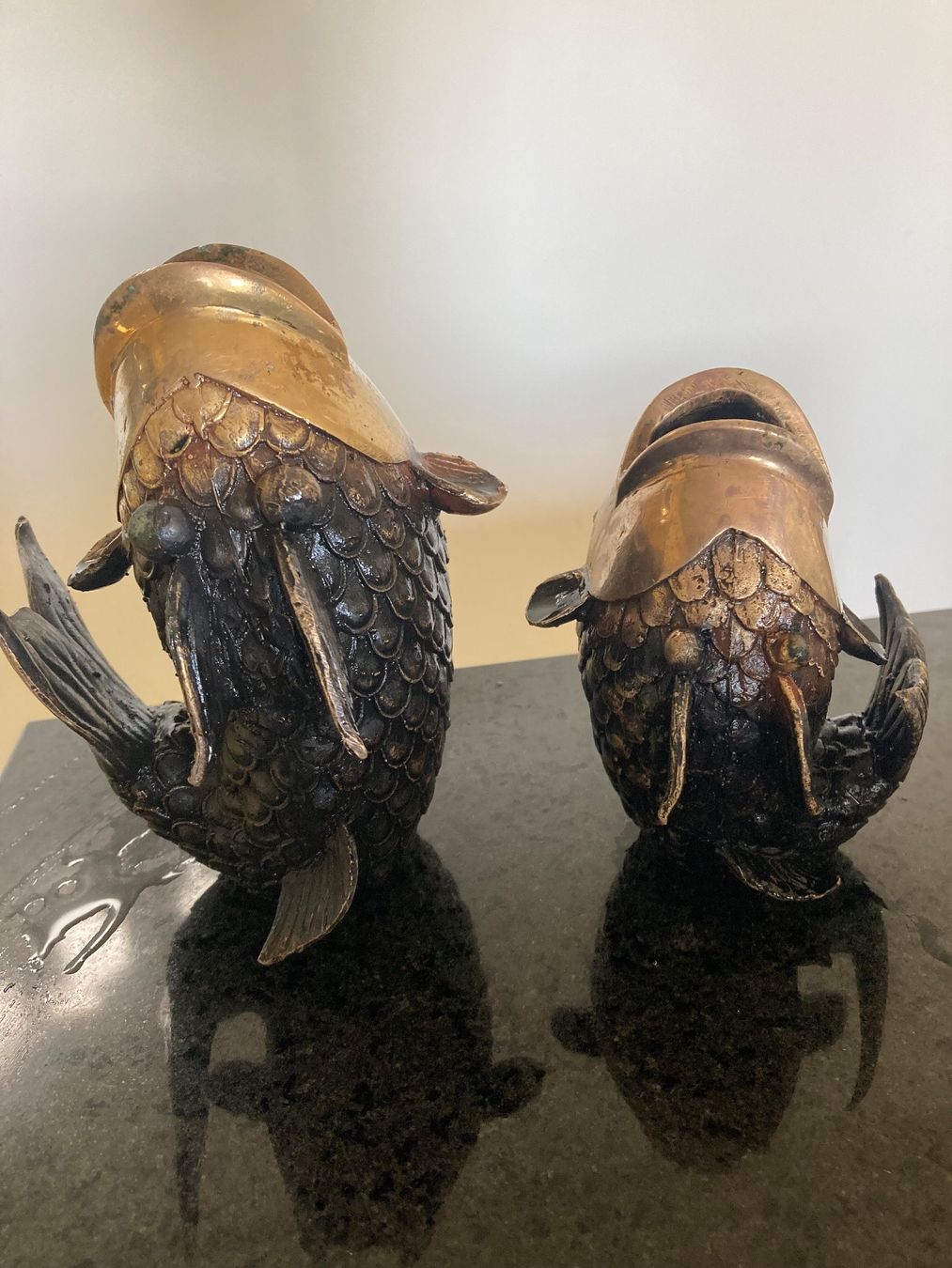 Sculture & Statue: Set Fische aus Bronze/ Messing – Usato da Oberägeri venduto da Vargo11 1
