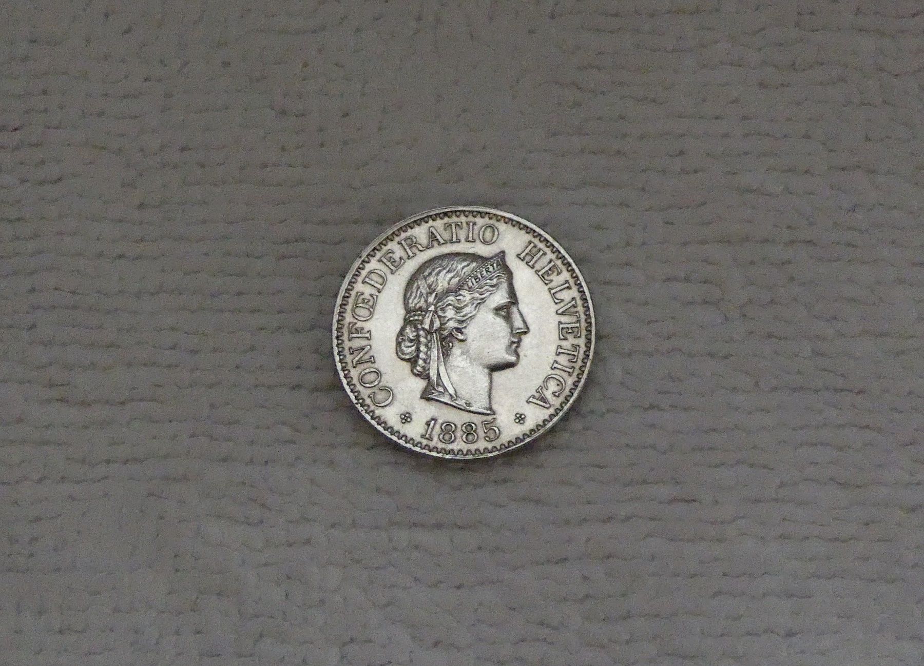 Tutti le monete: 10 centimes/rappen 1885 – Usato da Nyon venduto da Ilmi09