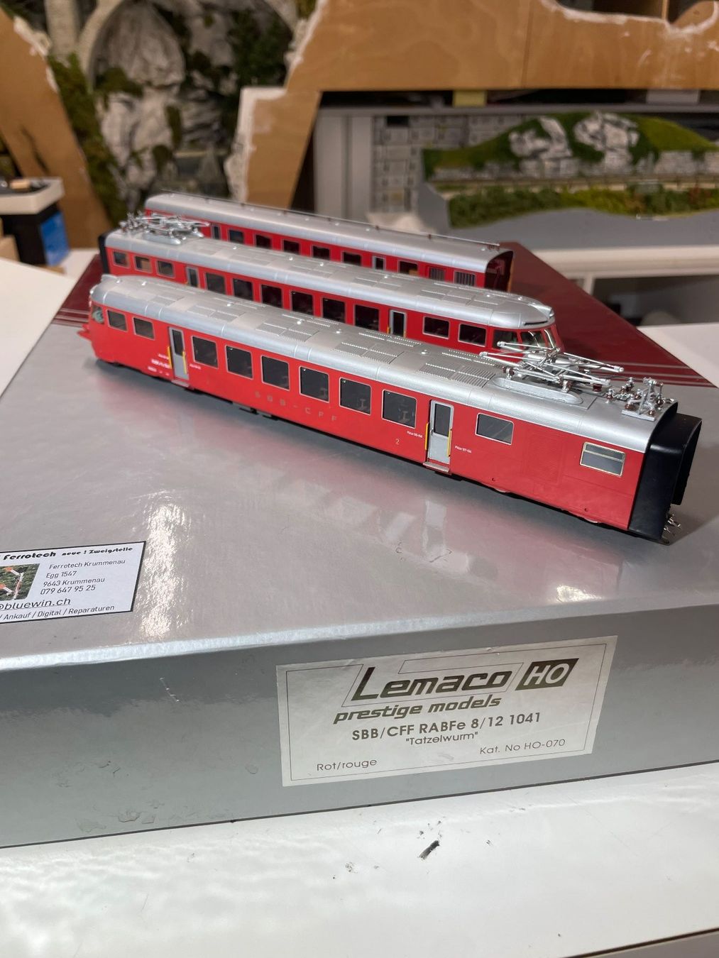 Lemaco Modellini di ferrovie: Lemaco RABFe 8/12, Betr. No.1041 – Usato da Krummenau venduto da ferrotech 6