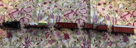 Märklin Dampflokomotive mit Güterwagon H0 analog