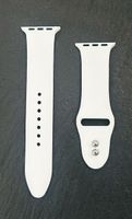 Silikon Sportarmband zu Apple Watch - Weiss