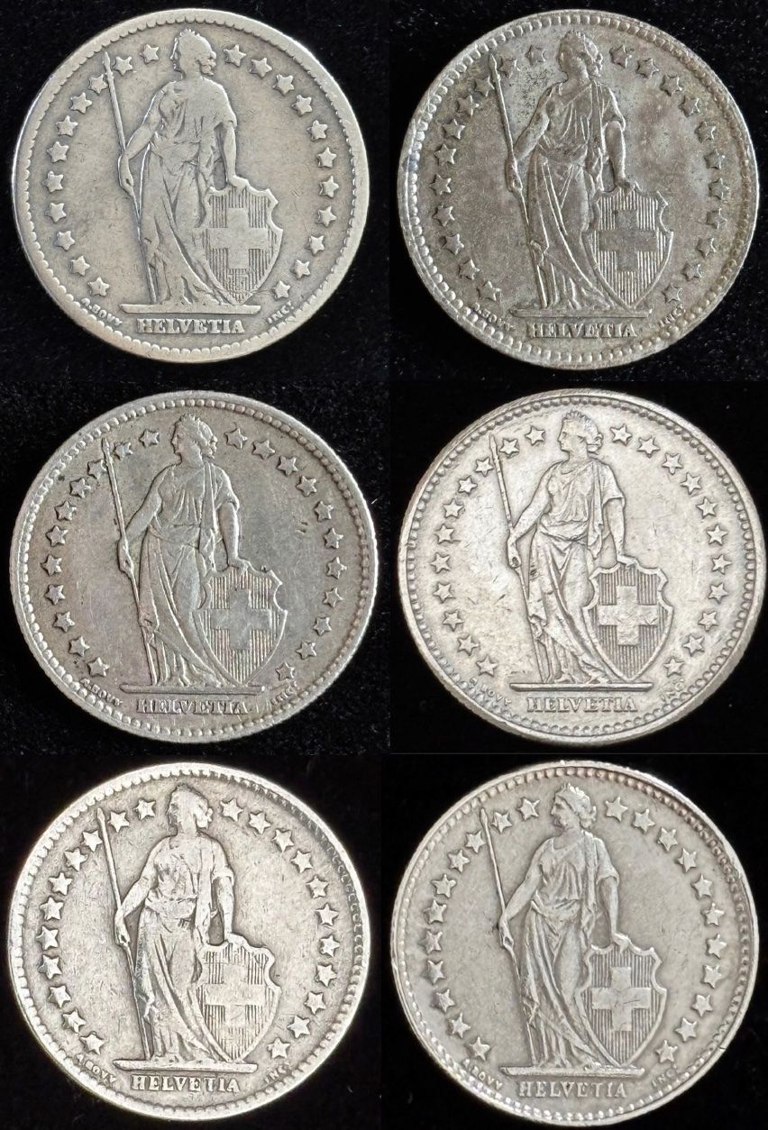 Alle Münzen: 1876, 1880, 1898, 1901, 1904, 1906 – Gebraucht aus Niederlenz von Angi_e 1