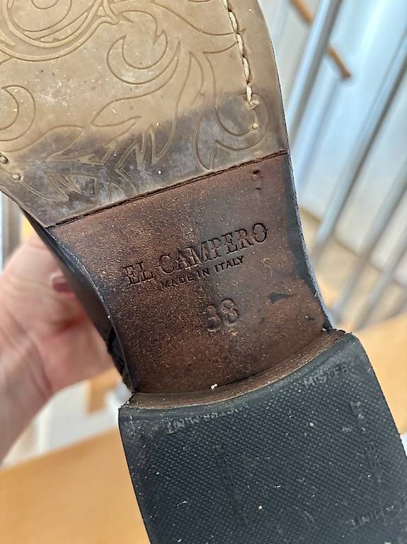 Scarpe da donna: Bottes cuir noir El Campero 38 – Usato da Perroy venduto da barballalla 4