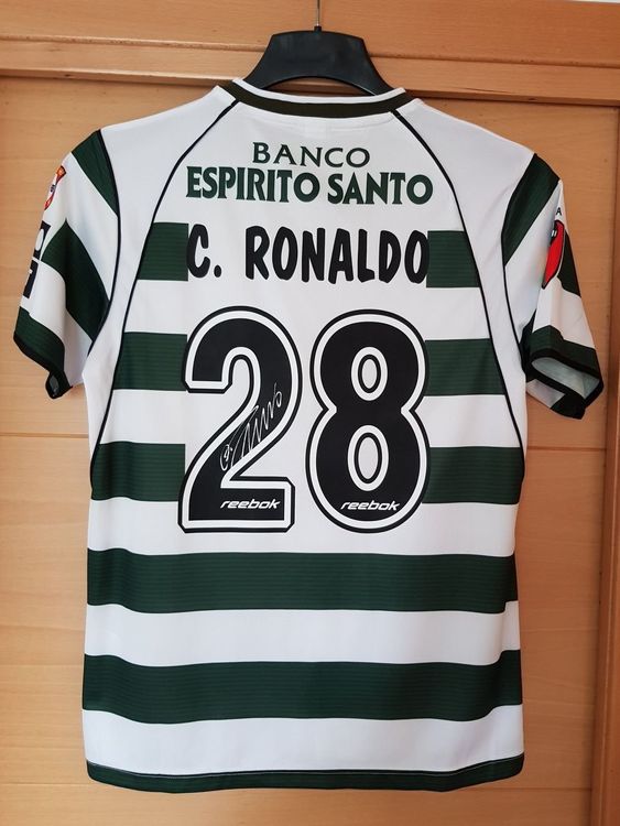 Cristiano Ronaldo Sporting Lissabon Home Trikot Signiert Kaufen auf Ricardo