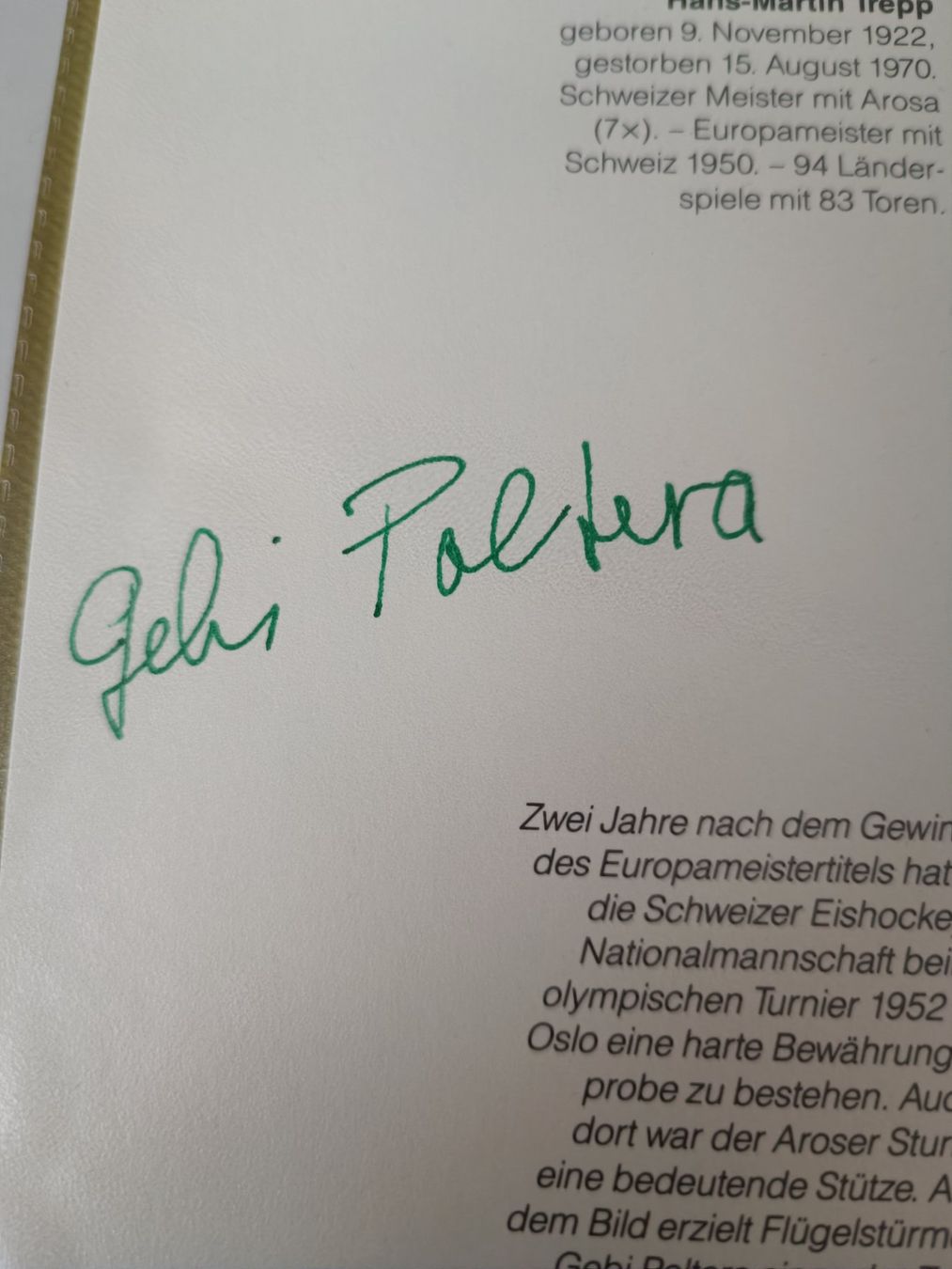 Autografi: Aroser Sturm  - Poltera Brüder - original signiert – Usato da Menziken venduto da Autogramme 2