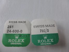 ROLEX  2 x Stahl-Kronen  no. 600-0 , 702-0