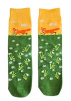 Socken Fuchs / Füchse / Fox / Blumen / Flowers