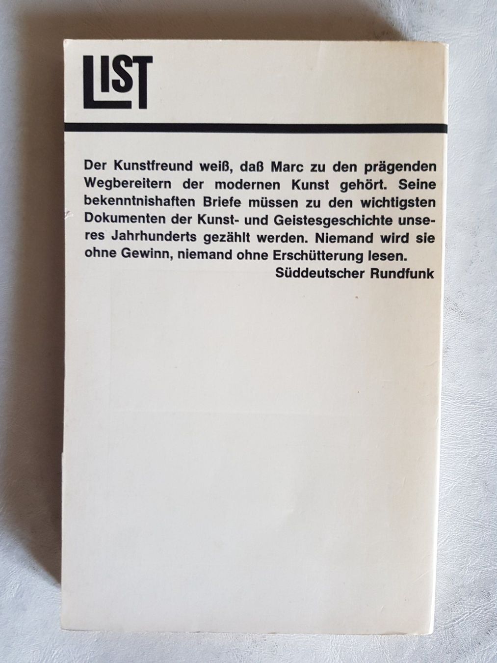 Libri: Franz Marc - Briefe aus dem Felde - 1966 – Usato da Walterswil BE venduto da Lonitti 1