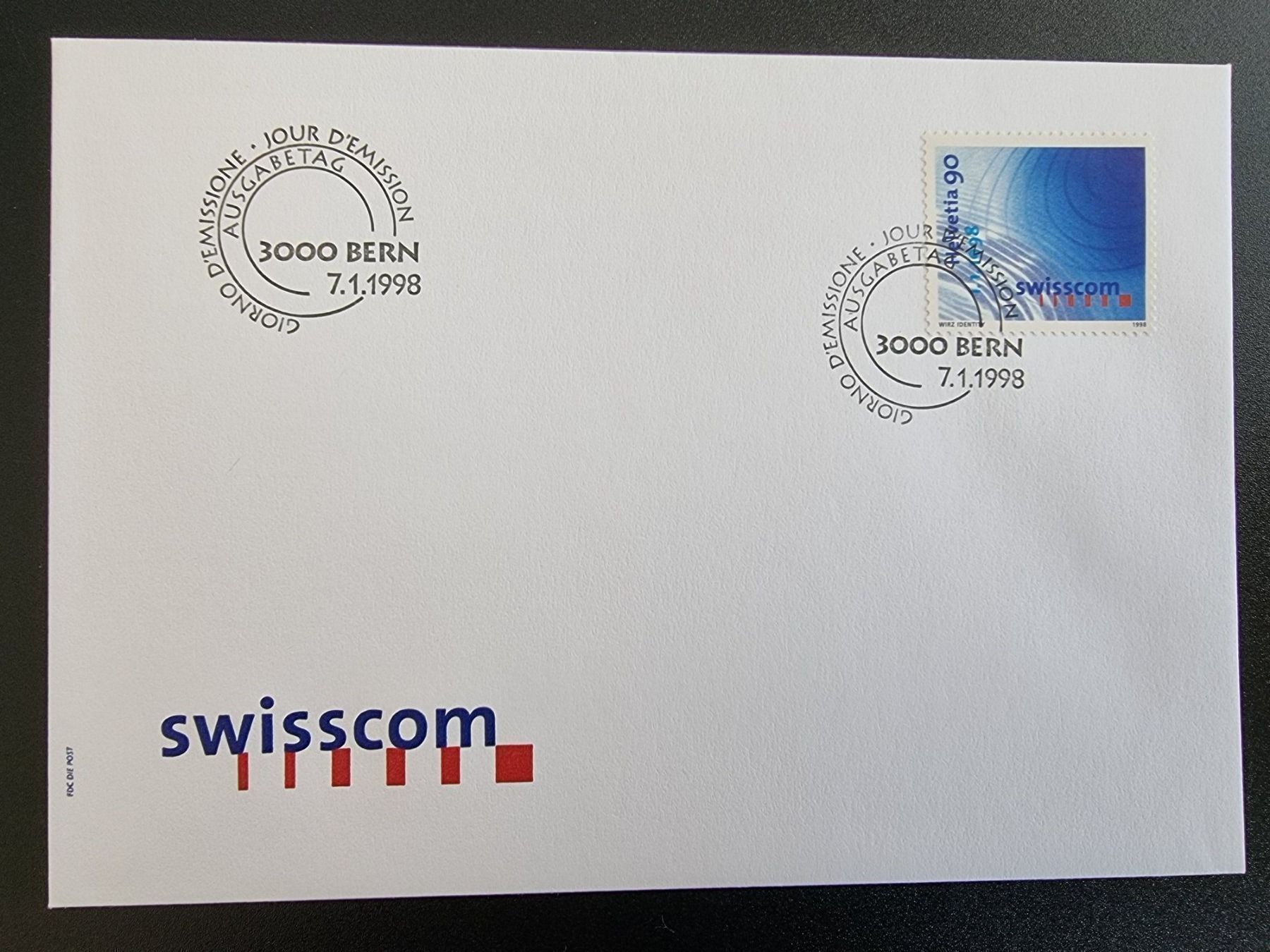 Tutti i francobolli: Ersttagsumschlag 1998 (SWISSCOM) – Nuovo (secondo la descrizione) da Zumikon venduto da chv_w96q