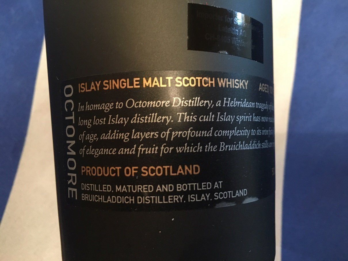 Octomore Bevande alcoliche: Bruichladdich Octomore 10 Years 2012 First Release – Nuovo e nell'imballaggio originale da Aarwangen venduto da concorde58 4