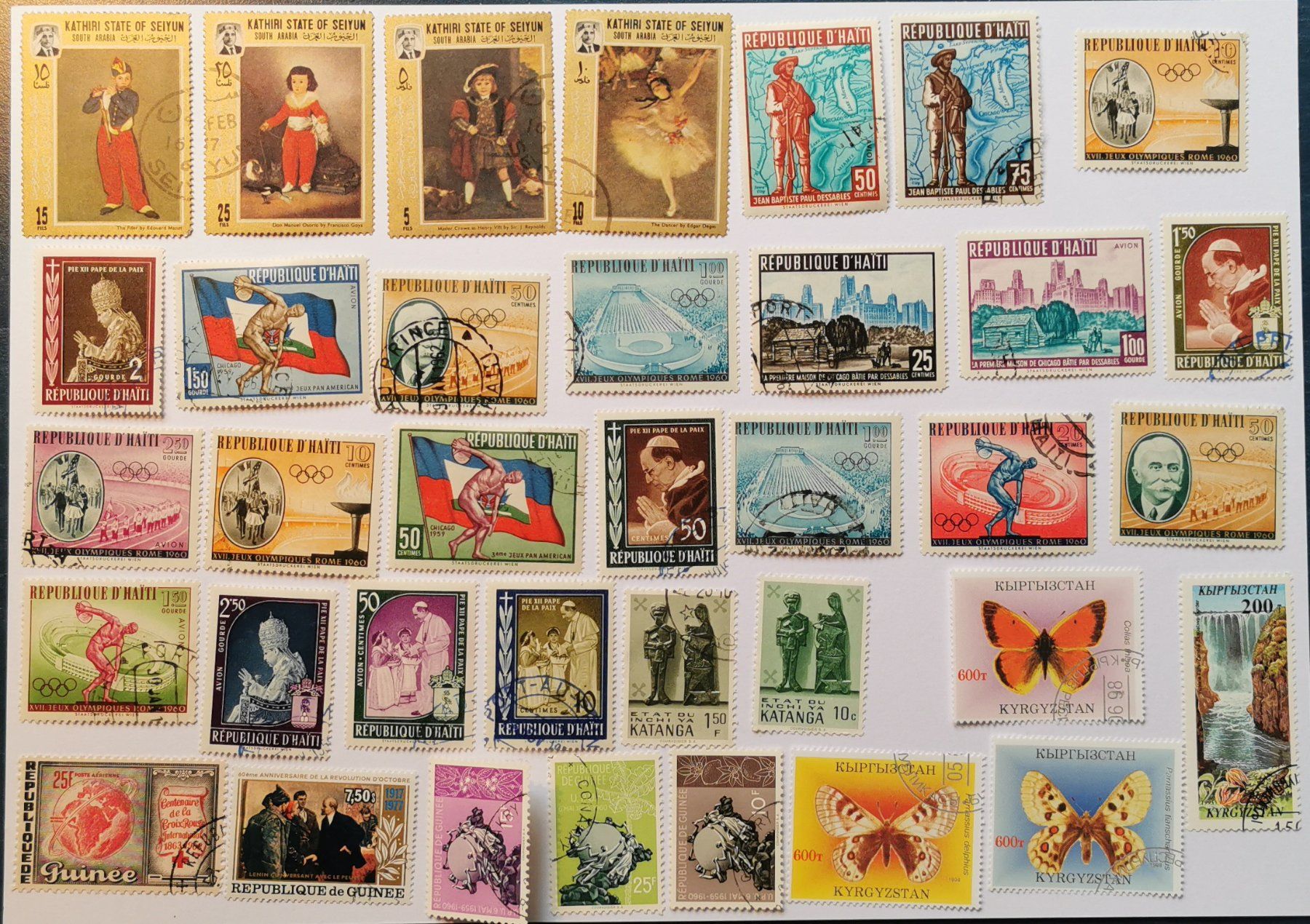 Alle Briefmarken: Div. Länder – Gebraucht aus Aadorf von Chnorli-Furz