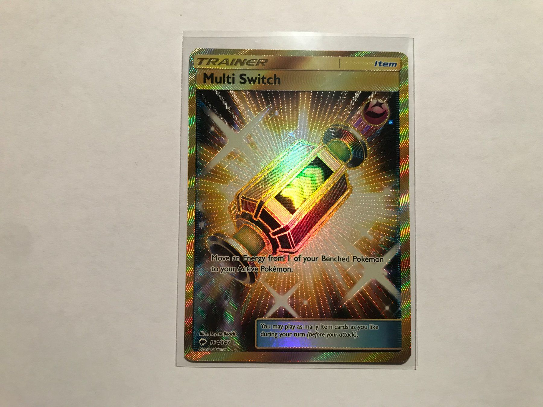Pokémon Carte collezionabili: Goldkarte Multi Switch Burning Shadows EN – Usato da Hagendorn venduto da Pokecollectorch