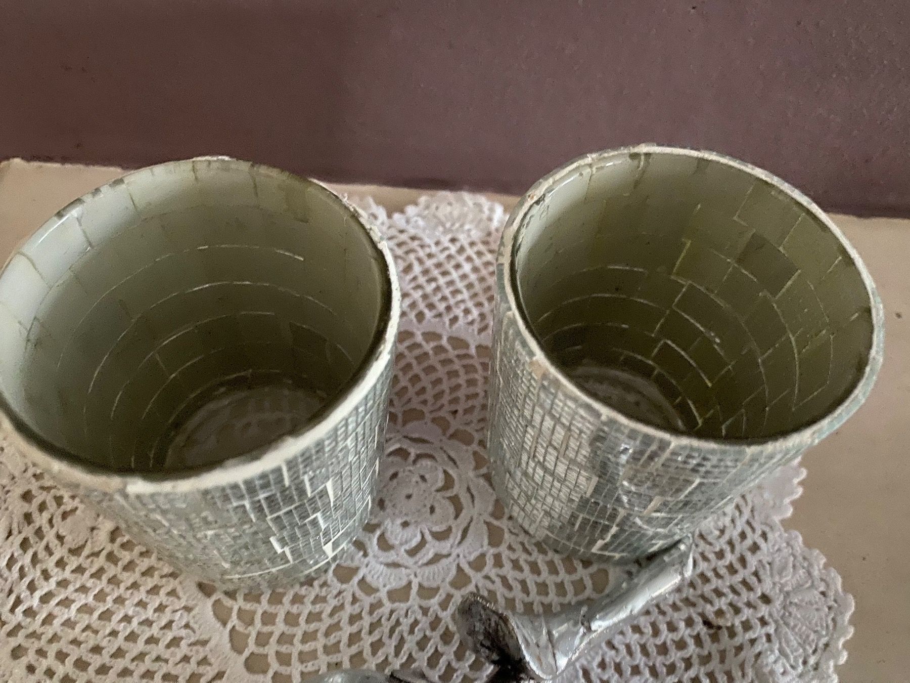 Portacandele: 2 x Kerzenglas silberfarben wunderschön – Nuovo (secondo la descrizione) da Balsthal venduto da Uroby 1