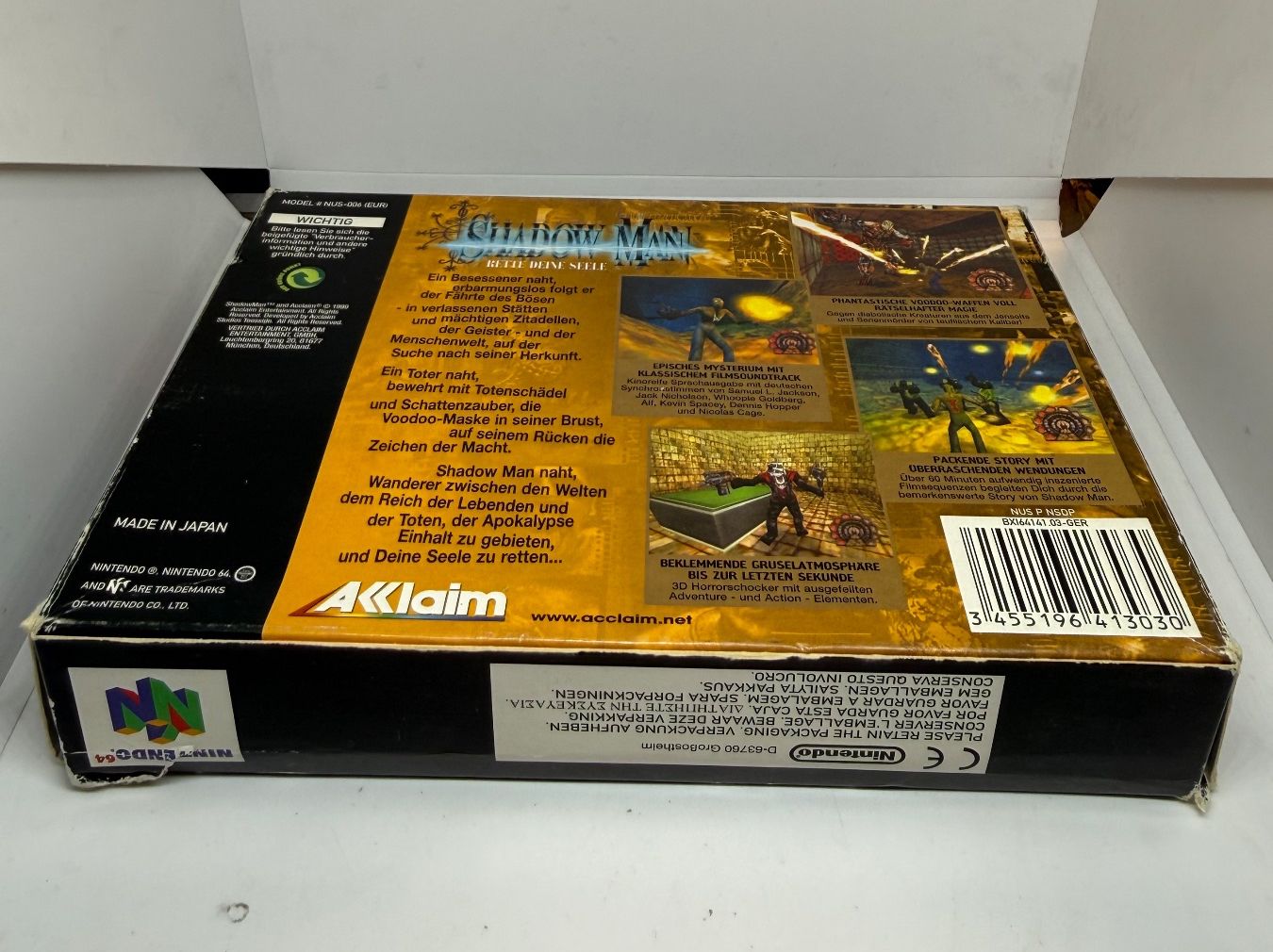 Nintendo Giochi: Shadow Man N64 Nintendo OVP – Usato da Dietlikon venduto da NESFEVER 1