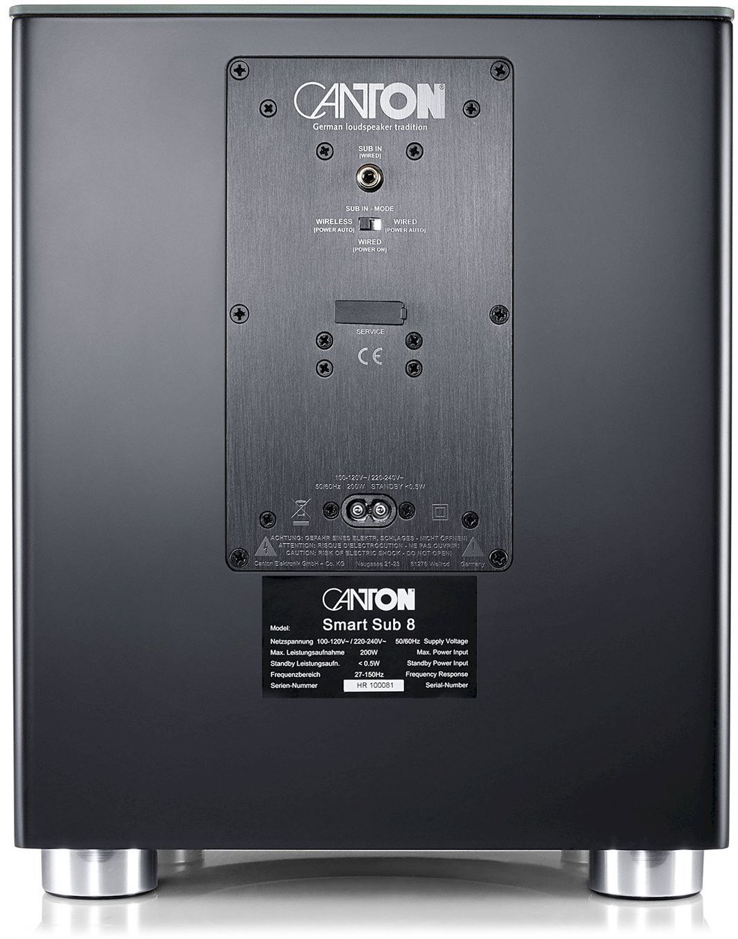 Canton Lautsprecher: Canton Smart Sub 8 Schwarz – Neu und originalverpackt aus Bottighofen von zaap 3