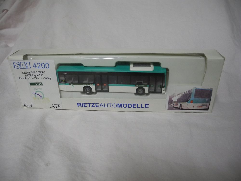 RIETZE SAI 4200 AUTOCAR MB CITARO RATP LIGNE 291 1:87 MIB | Kaufen auf ...